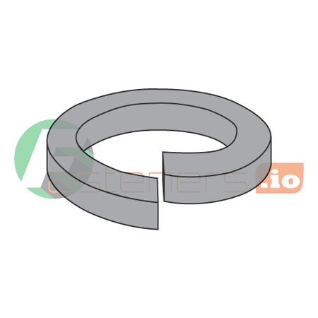 #10 High Collar Split Lock Washers/Steel/Plain/Outer Diameter: .334" / Thickness: .047" (Carton: 5,000 pcs)